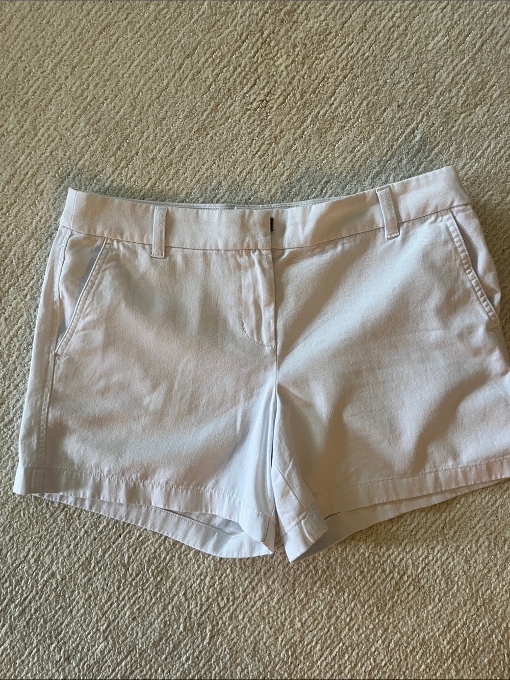 J. Crew Women's White Tailored Cotton Shorts